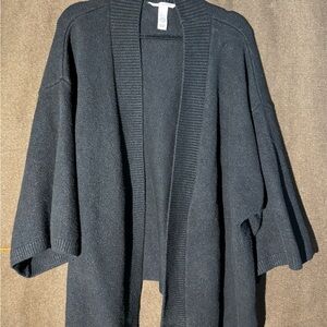 Victoria secret black chunky cardigan in size medium/large